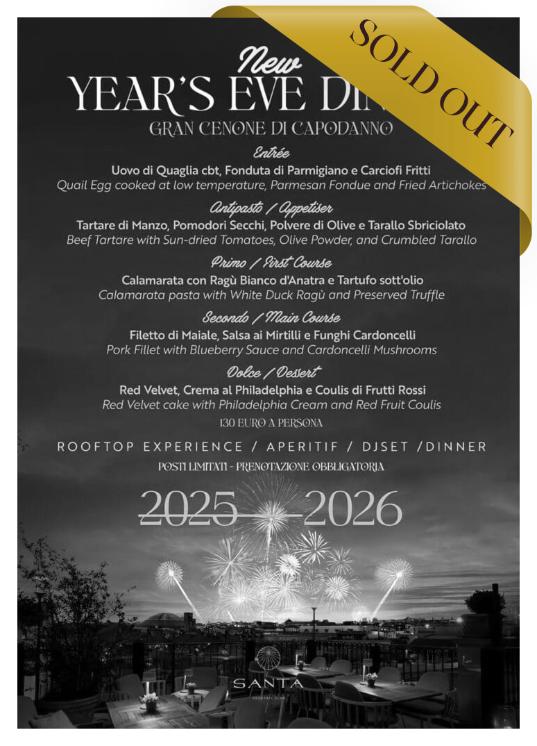 Santacocktailclub evento menu capodanno 2025 soldout 2